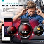 Smart Watch Fitness Tracker - Full Touch Screen, IP68 Waterproof, 10 Sports Modes, Health Monitoring, Message Reminders