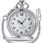 LYMFHCH Classic Smooth Vintage Quartz Pocket Watch