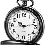 LYMFHCH Classic Smooth Vintage Quartz Pocket Watch
