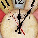 Rustic Wall Clock Battery Operated Non Ticking