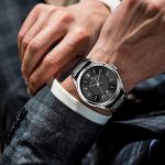 Waterproof self Wind Mechanical Business Wristwatch