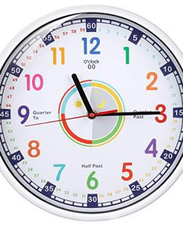 Wall Clock for Kids with Silent Non Ticking