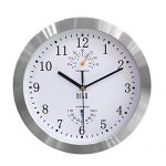 hito Modern Silent Wall Clock Non Ticking 10 inch