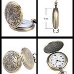 YISUYA Vintage Bronze Doctor Who Retro Dr. Who Quartz Pocket Watch