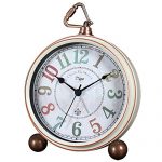 Non-Ticking Mantel Clock Alarm Clocks Easy to Read Large