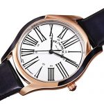 Leather Dial Strap Watch Bruno Magli Blue Italian