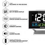 Sharp Atomic Desktop Clock with Color Display - Atomic Accuracy