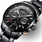 CRRJU Watches Men's Date Business Casual Chronograph