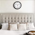 Wall Clock Non-Ticking Digital Plastic Battery