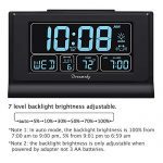 DreamSky Auto Set Digital Alarm Clock with USB Charging Port