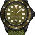 Stuhrling Sport Watches with Screw Down Crown Water Resistant