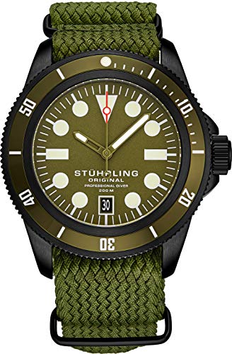 Stuhrling Sport Watches with Screw Down Crown Water Resistant