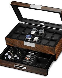 Lifomenz Co Wooden Watch Box for Men
