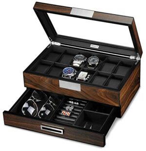 Lifomenz Co Wooden Watch Box for Men