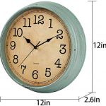 Vintage Retro Wall Clock Silent Non-Ticking