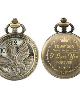 Personalized Pocket Watch Engraved Back Case