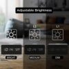 Smart Wooden Alarm Clock with Qi Wireless Charging – LED Display, Voice Control
