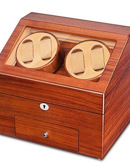 Automatic Wood Watch Winder Display Box Storage