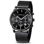 CRRJU Men Watch,Men Luxury Waterproof Unique Designed