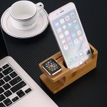 iWatch Bamboo Wood Charging Dock Charge Station Stock