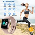 Pink Smart Watch Fitness Tracker Monitor