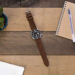 Benchmark Basics Dark Brown 18mm Suede Watch Strap