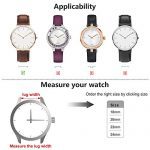 Bamboo Leather Watch Band: Stylish Quick Release Strap for Samsung Gear, Huawei, Moto, Garmin - 22mm Dark Blue