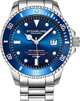 Mens Swiss Automatic Stainless Steel Professional"DEPTHMASTER" Dive Watch