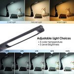 LED Desk Lamp with Smart Features(Clock,Alarm,Date,Temperature)