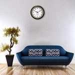 Retro Quartz Wall Clock with Thermometer