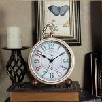 Non-Ticking Mantel Clock Alarm Clocks Easy to Read Large