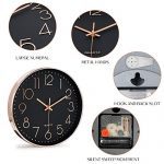 Rose Gold Wall Clock Silent Non Ticking