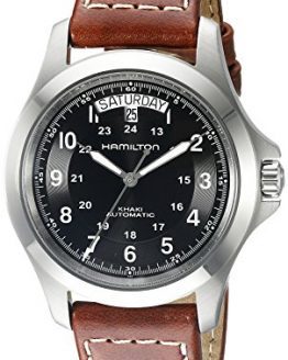 Automatic Watch Hamilton Men's Khaki King Brown Leather Band