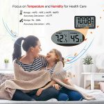 WallarGe Digital Wall Clock, Autoset Desk Alarm Clock