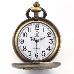 SIBOSUN Pocket Watch with Chain Deer Reindeer Woodland