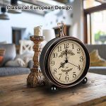 Silent Clock Shelf Alarm Non-Ticking