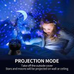 360-Degree Rotating Star Moon Projection Lamp with LED Timer