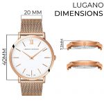 Larsson & Jennings Rose Gold Watch with 40mm Satin White dial
