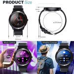Smart Watch Fitness Tracker - Full Touch Screen, IP68 Waterproof, 10 Sports Modes, Health Monitoring, Message Reminders