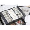 Elegance in Organization: Smileshe Leather Jewelry Box with 2 Drawers and Mirror - Perfect Valentine's Day Gift