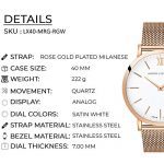 Larsson & Jennings Rose Gold Watch with 40mm Satin White dial