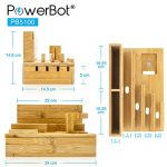Apple Watch Charging Station Bamboo Finish