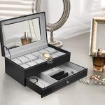 Hossejoy Leather Watch Box 12 Mens Watch Organizer