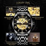 Steel Skeleton Watch Waterproof Automatic Self-Winding