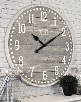 FirsTime & Co. 20" Arlo Gray Wall Clock, Light