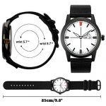 Black Nylon Perlon Watch Band - 22mm NATO Style for Stylish and Sporty Timekeeping