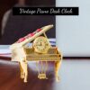 Vintage Piano Desk Clock Gift for Musician