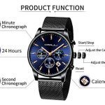 CRRJU Quartz Watch for Men,Style Auto Date Window