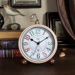Non-Ticking Mantel Clock Alarm Clocks Easy to Read Large
