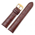 WOCCI 18mm Alligator Embossed Leather Watch Band
